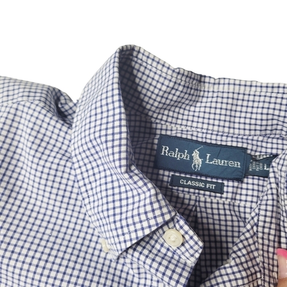 Ralph Lauren Classic Fit Cotton Shirt Large - Picture 3 of 4